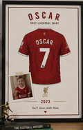 Personalised favourite club football shirt keepsake print